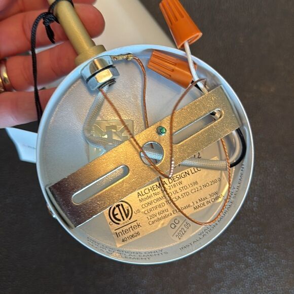 Seed design Dobi White/ Sand Gold Wall Scones - Picture 5 of 13